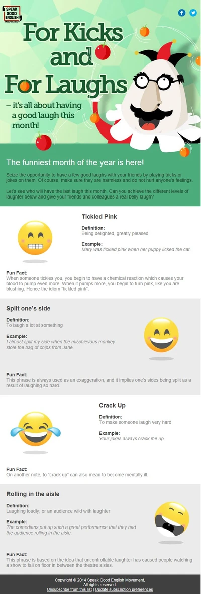 Speak Good English Newsletter April 2014